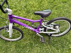 Woom 3 lila Kinderfahrrad 16 Zoll Bild 3