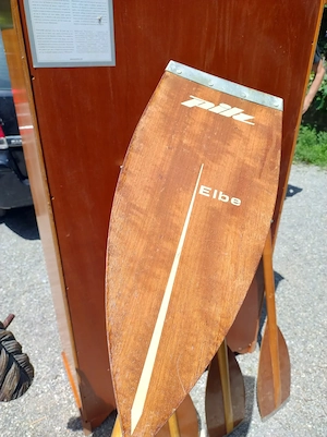 4 Holzruder Paddel Elbe Pilz Bild 2