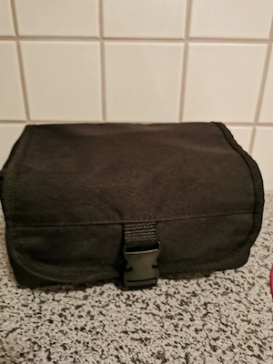 Kulturbag schwarz aufhängbar teils Kunstleder Bild 2