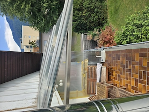 Edelstahl-Glasvordach   Terrassenüberdachung Bild 5