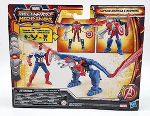 Hasbro Marvel Mech Strike Mechasaurs - Captain America & Redwing - Neu & OVP Bild 2