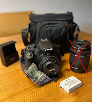 Canon EOS 700D Spiegelreflexkamera + Porträt-Objektiv (50mm f 1.8 STM) Bild 2