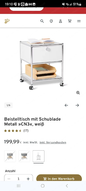 Metallkästchen auf Rollen Bild 3