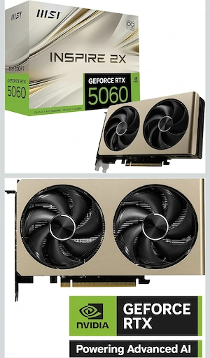 MSI GeForce Rtx 5060 Inspire 2X OC - 8GB Bild 3