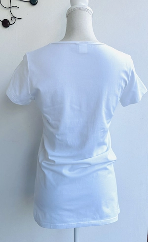 Weißes Damen Shirt mit Druck von 7days Bild 3