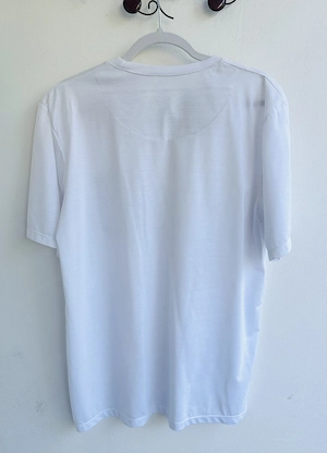 Weißes Herren Bauwoll Shirt mit Brusstasche Bild 3