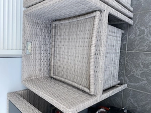 Balkonstühle mit ausziehbarer Fußablage Sitzhocker  Bild 3
