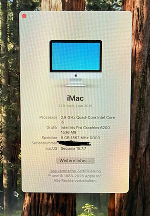 Apple iMac 21.5 Inch Late 2015 Bild 2
