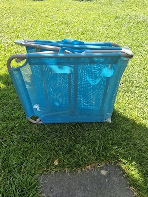 3 Bein Gartenliege Bild 2