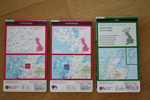 Schottland Wanderkarten und Straßenkarte Bild 4