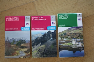 Schottland Wanderkarten und Straßenkarte Bild 3