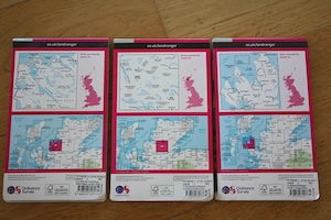 Schottland Wanderkarten und Straßenkarte Bild 2