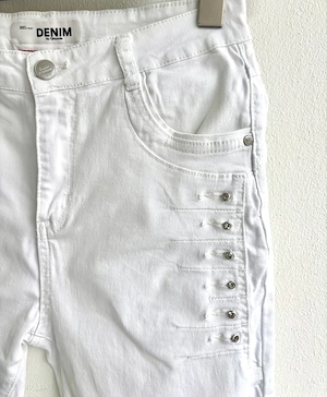 Weiße Damen 7 8 Hose von Denim by Chicoree Bild 2