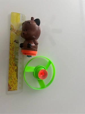 FunBlast Teddy Spinning Toy   kleiner drehender Bär mit Ring Bild 2