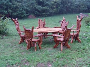 Gartenmöbel Massivholz Bild 2