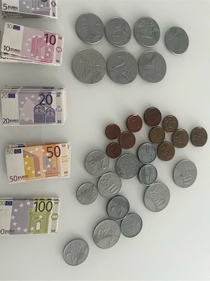 Spielgeld für den Einkaufsladen   Kinder Lernspielzeug Bild 6