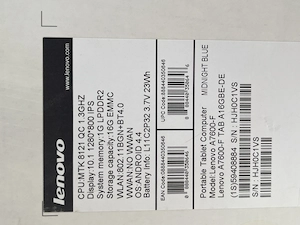 Lenovo Tablet TAB A10 Bild 2