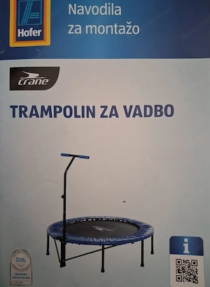 Fitness Trampolin Crane Hofer 124cm