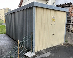 Blechgarage Garage freistehend zu verschenken