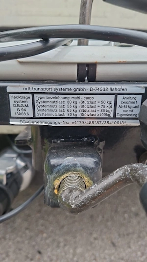 Fahrradträger für Anhängerkupplung   2 Fahrräder   mit Beleuchtung Bild 2