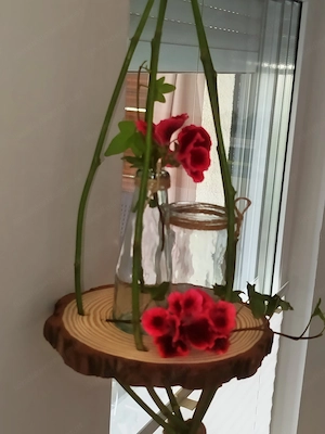 Natur Deko Vase Windlicht hängend neu Bild 2