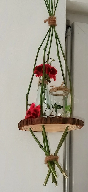 Natur Deko Vase Windlicht hängend neu Bild 3