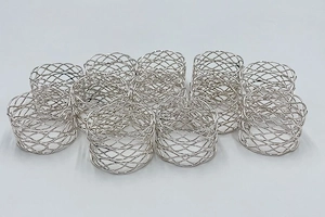 Edle Serviettenringe Silber   12er Set (Geflecht-Optik,   5cm) NEU Bild 5