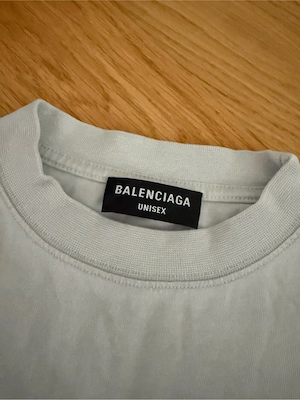 Balenciaga Authentic Jersey Apparel T-Shirt Weiss Bild 3
