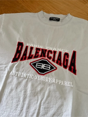 Balenciaga Authentic Jersey Apparel T-Shirt Weiss Bild 2