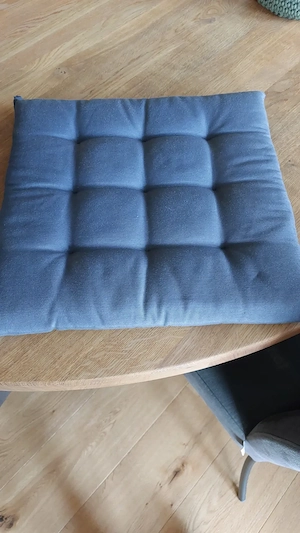 Sitzkissen grau 40x40cm 6 Stück wie neu Bild 2