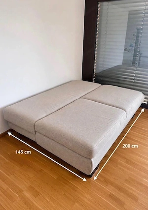 Schlafsofa in Beige, guter Zustand, 145x200cm - 220   Bild 3