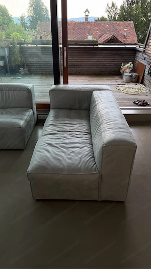 Ledersofa L-Form modulierbar  Bild 5