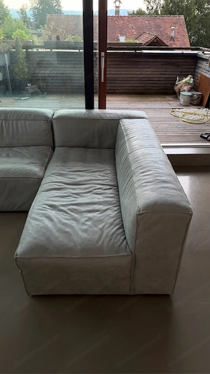 Ledersofa L-Form modulierbar  Bild 2