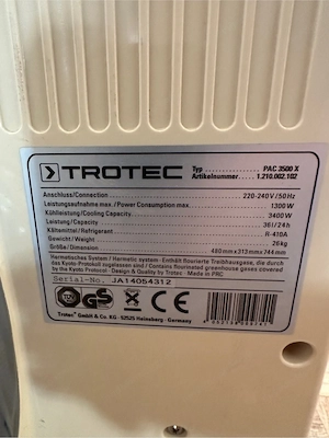Klimagerät   Trotec 3500 x