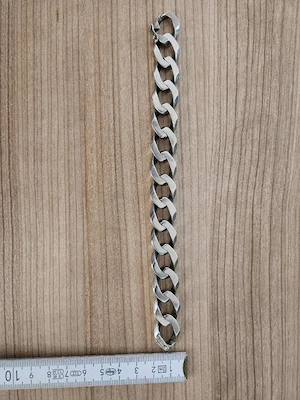 Top Panzerkette mit endlos Verschluss. 61gramm, 925Silber. Ca. Bj.1980 Bild 2