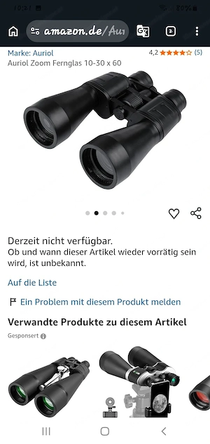 Ariol Fernglas 10-30 x 60 Bild 4