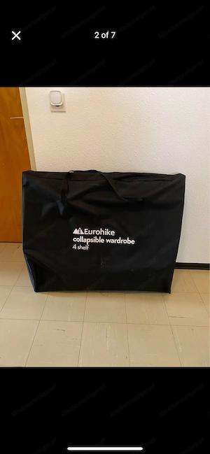 Klappbar Faltbare Camping Kleiderschrank Gaderobe  Bild 2