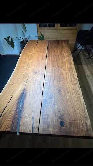 Designer Esstisch Massiv Epoxid Bild 5