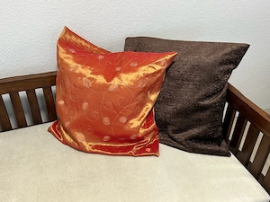 außergewöhnliches Holzsofa Tagesbett im asiatischen Stil Bild 5