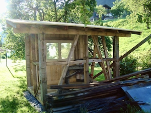 Gartenhaus Schuppen 3,0x2,1m Holzriegelwerk Bild 4