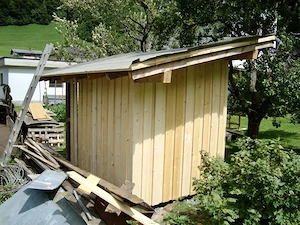Gartenhaus Schuppen 3,0x2,1m Holzriegelwerk Bild 5