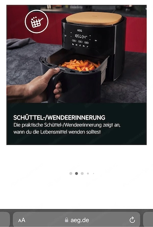 Neue AEG Heißluftfritteuse   Air Fryer 6,8l Bild 5