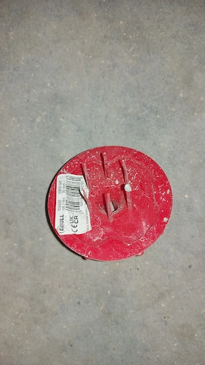 Universalverputzdeckel 70mm   Signaldeckel rot Bild 2