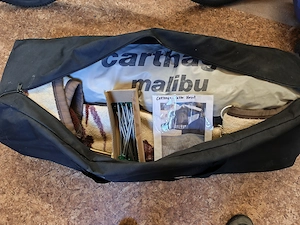 Camping Vorrzelt original inkl. Tasche und Aufbauanleitung und neuen Herringen  Bild 3