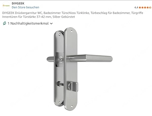 4 neue Drückergarnituren   originalverpackt