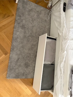 IKEA MALM Bett 140x200 weiß mit Bettkasten, sehr guter Zustand Bild 3