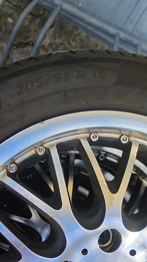 Alufelgen 4 Stück Dotz mit Michelin reifen 205 55 16 Bild 5