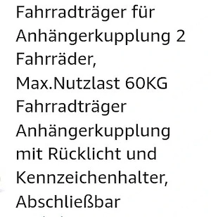 Verkaufe neuwertigen Fahrrad Träger  Bild 2
