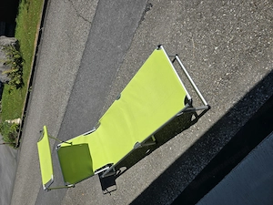 3-Bein Sonnenliege mit Sonnendach