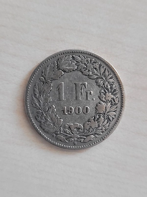1 Schweizer Franken Münze im Set von 1875 und 1900 Bild 3